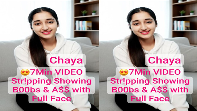 Chaya Instagram Model – Private Premium Stripping Showing – her Boobs & Ass Video
