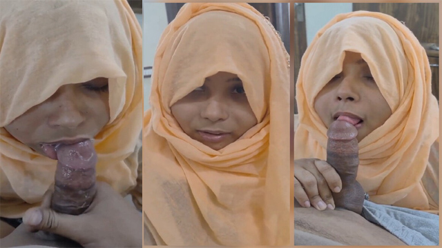 Hijabi Wife Affair Giving Blowjob To Lover Video HD